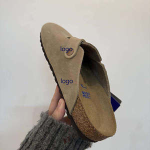 <span class=keywords><strong>Sandalias</strong></span> Clásicas <span class=keywords><strong>Birkenstock</strong></span> <span class=keywords><strong>Planas</strong></span> Negras de Moda para Verano, Siempre en Tendencia, para Jardín y Exteriores, con Plantilla de EVA y Punta Descubierta - Product Image 5