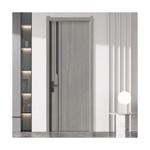 Portes en polymère WPC modernes, étanches et insonorisées, revêtement bois, portes intérieures WPC pour appartement, villa, salle de bain - Product Image 5