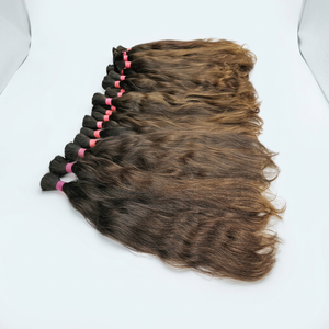 Extensions de cheveux bruts Cheveux vierges indiens 100% cheveux vierges indiens non transformés Remy pour tresses. - Product Image 5