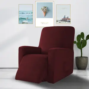 Beludru 4 Piece Stretch Kursi Sofa Kursi Sarung Kursi untuk Kulit dan Kain Ruang Tamu Kursi Sofa Slipcovers