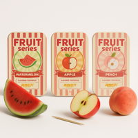 Cure-dents aromatisés à la série de fruits pour arrêter de fumer, Zahnstocher Mit Geschmack, cure-dents aromatisés