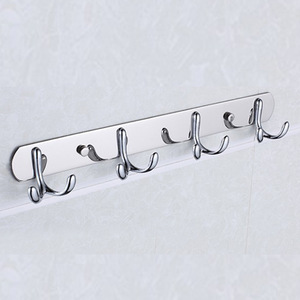 Saint Ruijia Bathroom Wall Hooks Stainless Steel Drilling Free 6 Hooks <b>Robe</b> Hook Set For <b>Towel</b> Storage - Product Image 3