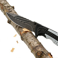 Couteau de poche multifonction, couteau pliant avec brise-vitre, coupe-ceinture de sécurité et couteau de survie pour les situations d'urgence, le camping et le travail