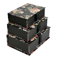 Boîte cadeau magnétique en carton rigide pliable, personnalisée, de luxe, recyclable, pour la Saint-Valentin, mariage, avec ruban