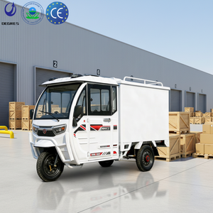Triciclo Eléctrico de Carga de 3 Ruedas, Totalmente Cerrado, 60V, Nueva Energía, Directo de Fábrica, Certificado <span class=keywords><strong>EEC</strong></span>, 400kg de Carga Útil, para Reparto Express - Product Image 1
