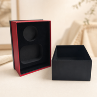 Boîte à bijoux de luxe faite à la main avec couvercle et base, emballage en papier recyclable de qualité boutique pour bracelets, boucles d'oreilles et cadeaux de bijoux