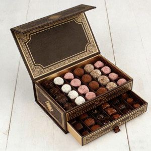 Boîtes à chocolat en carton à double couche avec logo personnalisé, emballage, boîte à chocolat de luxe magnétique - Product Image 3