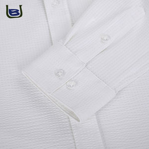 Camisa informal de lujo con cuello vuelto para hombre, servicio personalizado, manga larga, LICRA blanca y poliéster para primavera y otoño - Product Image 5