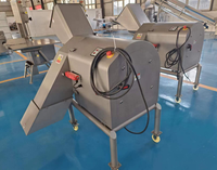 Minus 8 Graden 5-25Mm Bevroren Visvlees Cudes Snijmachine Voor Voedselverwerkende Fabrieken