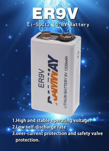 סוללת ליתיום-יון אר 9v 1200 סוללה שאינה נטענת ראשית לתעינת עשן אזעקת עשן - Product Image 6