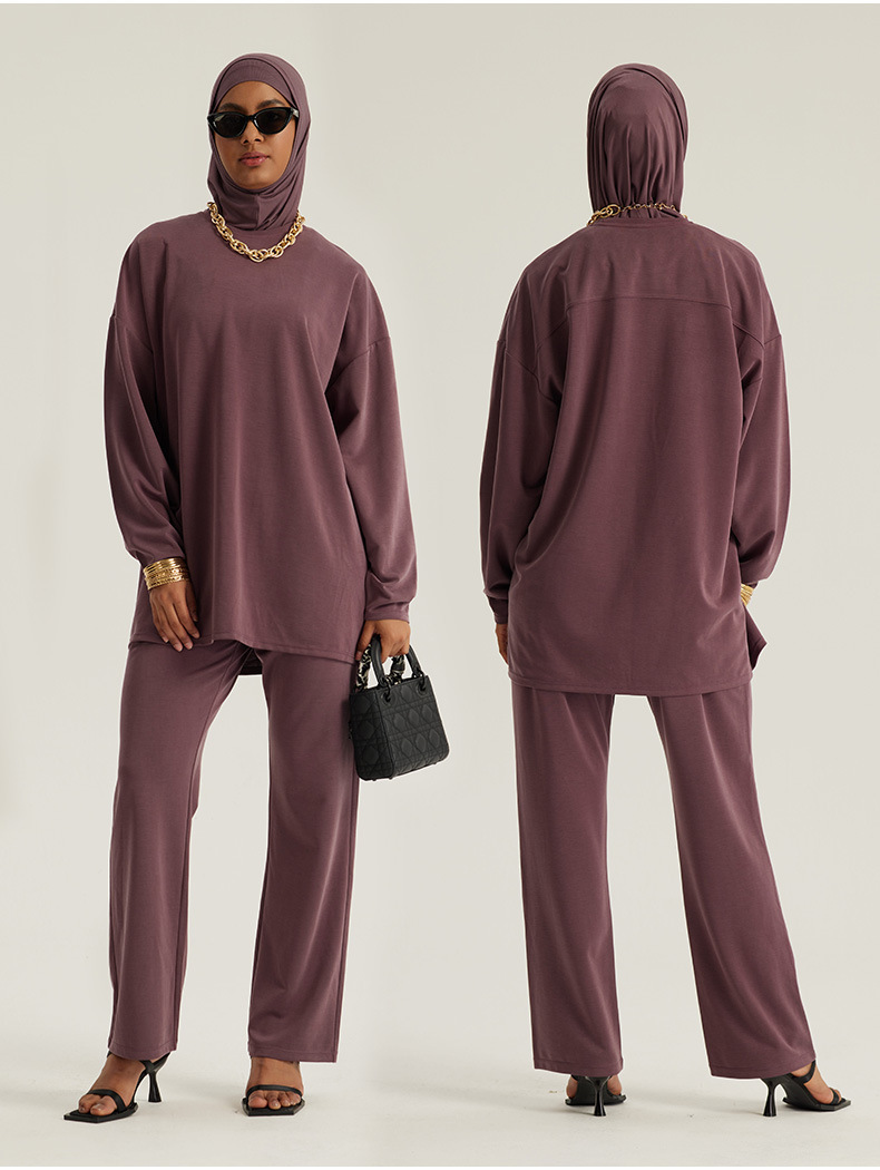 Modest Active Wear Women's Sports Sets Muslim Sportswear Women Sweat Suit · image 1