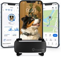 Traceur GPS intelligent pour chien |   Clôture virtuelle de suivi des animaux de compagnie en direct |   Surveillance des signes vitaux et des comportements |   Étanche, batterie 14 jours |   Chien