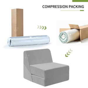 Có thể gập lại giường đơn chân không nén sàn Lounger sofa mô-đun trong hộp phòng khách sofa nhà căn hộ nhỏ sofa đơn giản - Product Image 4