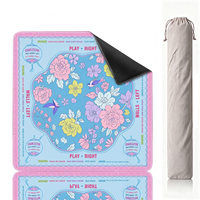Tapis de jeu de mahjong américain de luxe moderne surdimensionné, prêt à être expédié, avec bords renforcés, antidérapant, écologique et silencieux, pour poker