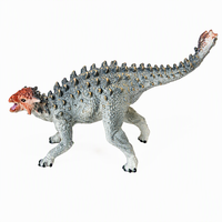 Jouet dinosaure Saichania en silicone - Figurine d'animal préhistorique blindé, éducatif et de collection, vente en gros