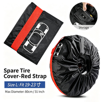 Housse de roue de secours universelle, lot de 4, imperméable, résistante aux UV, anti-poussière, pour la protection des roues de SUV, Jeep, RV de 27 à 31 pouces