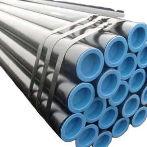 Tianjin Factory Supply ERW Black Pipe Sch40 Welded Steel Pipes