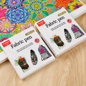 Commerci all'ingrosso Punta di Pennello Textile Marker <span class=keywords><strong>su</strong></span> <span class=keywords><strong>Tela</strong></span> di Canapa, Cotone e altri Tessuti Stazionario Marker Pen - Product Image 6
