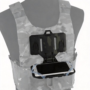 Support de téléphone portable tactique Molle pliable pour navigation, fixation sur gilet ou poitrine, étui pour téléphone portable - Product Image 2