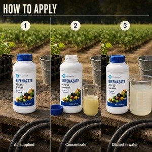 <span class=keywords><strong>Insecticida</strong></span> Líquido Concentrado en Suspensión HYH Bifenazate 43% SC, Agroquímico para el Control del Ácaro Rojo en Cultivos de Jardín e Invernadero - Product Image 4