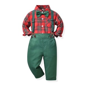 Conjunto de Camisa de Manga Larga con Lazo para Niños de 1 a 6 Años, Estilo Caballero, para Primavera y Otoño, Navidad, KBCS-004 - Product Image 5