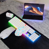 OEM TF230 professionnel 104 touches clavier arabe souris Combo filaire de jeu USB 2.0 rétro-éclairé LED étanche pour ordinateur de bureau