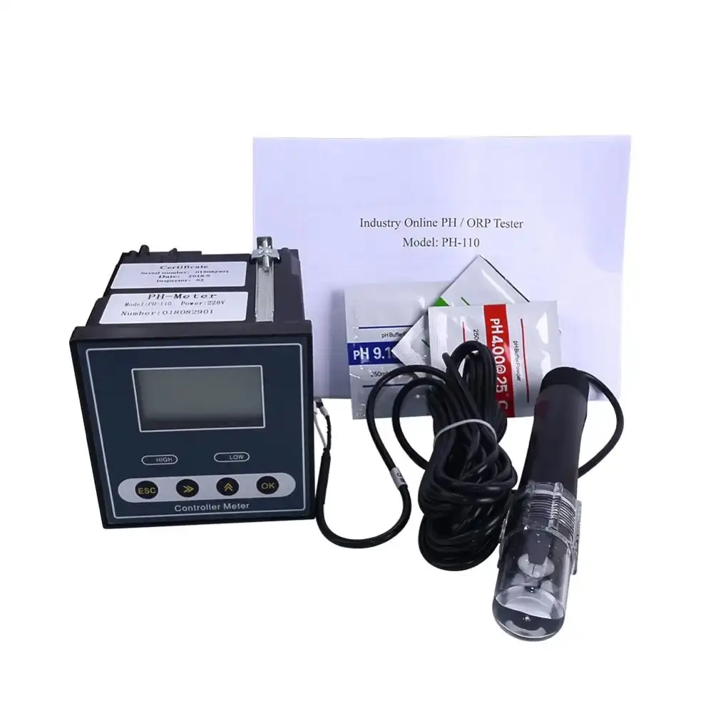 PH-mètre industriel CT-6659 numérique Contrôleur de PH/ORP pour traitement des eaux usées, traitement des aliments, impression et teinture