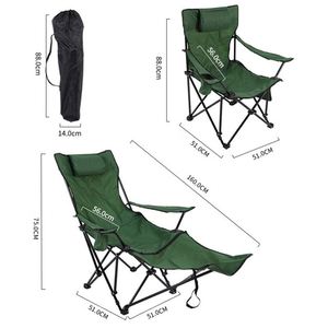 Silla Reclinable Plegable Portátil Multifuncional para Exteriores, Silla de Camping con Bolsa de Transporte, Sillas de Playa para Pesca - Product Image 3