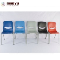 Chaise d'école en plastique de haute qualité au design moderne, confortable, ergonomique, empilable, avec dossier ventilé pour salle de classe