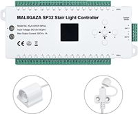 Contrôleur d'éclairage d'escalier à détecteur de mouvement LED 32 canaux Détection PIR Flux lumineux dynamique Éclairage automatique des marches