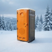 Toilettes modulaires portables, cabine de toilettes préfabriquée avec lavabo et douche, unité de toilettes mobiles pour chantier