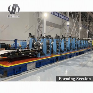 Ushine Energy Saving Large Diameter Tube Mill Stainless Steel Pipe Production Line Laser Welding Pipe Making Machine With Engine