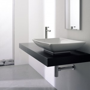 Scarabeo Kylis lavello da bagno in porcellana sottile Design moderno per lavabo uso in granito e materiale lapideo - Product Image 2