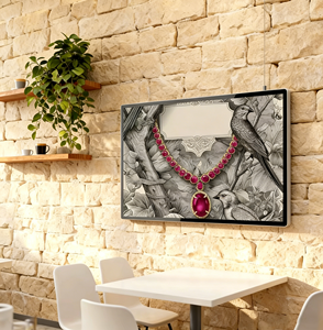 Écran numérique intelligent 43 pouces 4K Android Windows LCD LED, affichage paysage/portrait, totem mural, écran numérique, Smart <span class=keywords><strong>TV</strong></span> - Product Image 2