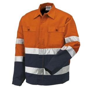 เสื้อแจ็กเก็ตสีสะท้อนแสงสีส้มสะท้อนแสงเสื้อกั๊กคอตตอนระบายอากาศได้ไฟ LED แฟลชกันลมโลโก้ฤดูหนาว - Product Image 1