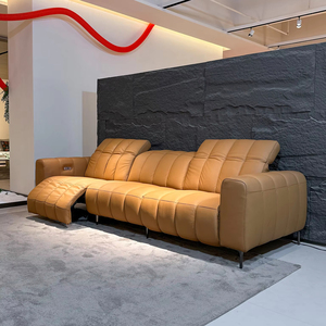 3 koltuk oturma odası mobilya Villa güç <span class=keywords><strong>Recliner</strong></span> kesit kanepe elektrikli kafalık elektrikli uzanmış kombinasyonu fonksiyonel kanepe - Product Image 1