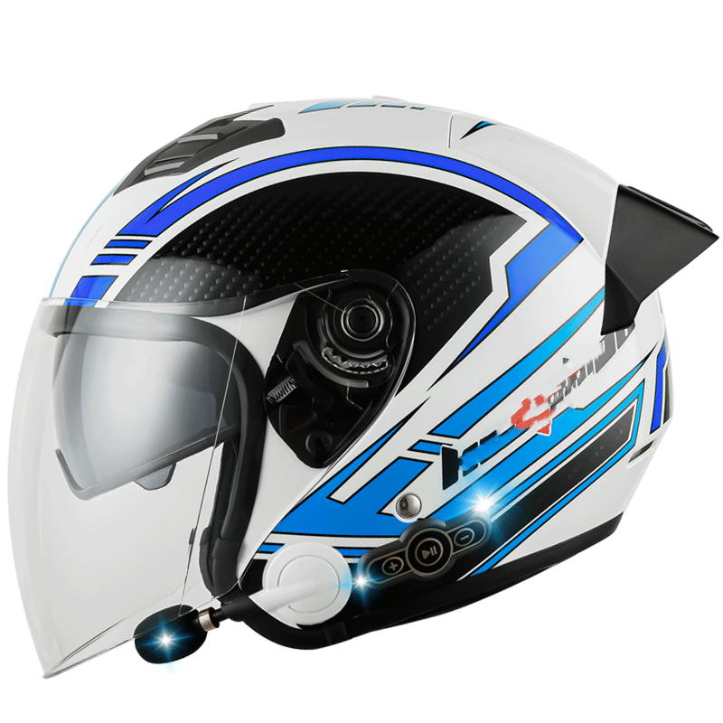 White Phantom Black Tail Wing Dual Visors