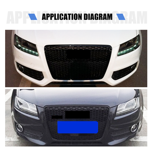 Lưới tản nhiệt trước xe hơi Yinhua Wholesale 08-11 A5 S5 10RS5, lưới tản nhiệt xe độ, logo tùy chọn - Product Image 3