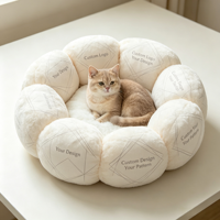 Cama Rectangular Amplia para Mascotas, Familiar, con Impresión Personalizada, Suave para la Piel, Fácil de Limpiar, para Uso Diario