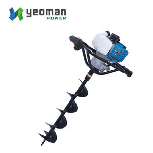 เครื่องเจาะดินแบบใช้น้ำมันเบนซิน 2 จังหวะ ระบายความร้อนด้วยอากาศ ยี่ห้อ Yeoman สำหรับขุดหลุมลึก ใช้กับเครื่องตอกแผ่นเหล็ก - Product Image 1