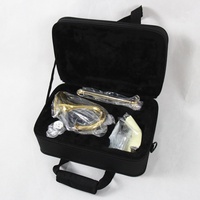 Vente chaude Piccolo Trombone Laiton Instrument Slide Trompette Or Laque Trombone Cadeau Idéal pour Les Enfants