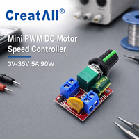 Contrôleur de vitesse de moteur CC miniature CA-105AS PWM 1.8V 3V 5V 6V 12V 24V 35V 2A 30W, régulateur de vitesse basse tension, carte de commande OEM