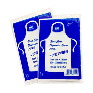 Delantal Desechable para Adultos y Ancianos, Impermeable y Resistente al Aceite, de Plástico Transparente y Largo, sin Mangas, de PE - Product Image 1