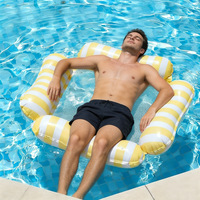 Flotteurs gonflables pour piscine, chaise flottante pour piscine avec siège en maille rafraîchissante, radeau flottant portable pour piscine