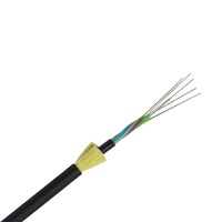 Alimentación aérea para exteriores 1 2 4 6 8 12 24 48 144 Core Cables de comunicación de fibra óptica ADSS de modo único