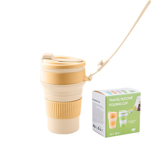 Vaso de Agua Plegable de Silicona para Viajes, Portátil, Resistente a Altas Temperaturas, Gran Capacidad para Deportes al Aire Libre - Product Image 1