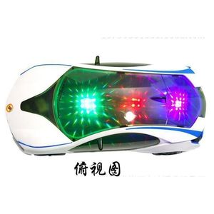Voiture à roulettes universelle avec lumière et musique, jouet conceptuel pour enfants de 2 à 4 ans, voiture de course à piles - Product Image 1