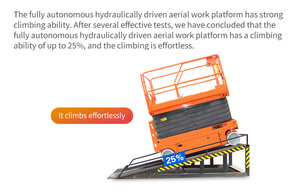 CE Certified <strong>300kg</strong> <strong>Hydraulic</strong> Scissor Lift 4-18m Aerial Work <strong>Platform</strong> for Warehouse Material Lifting &amp; Factory Maintenance - Product Image 6