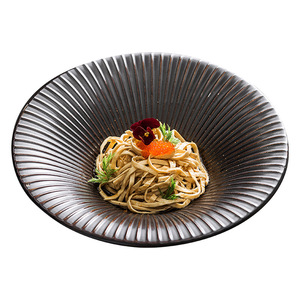 Juego de Vajilla Japonesa Vintage, Tazón Grande de Cerámica para Sopa o Ramen, Tazón Tipo Trompeta Mogashin para Restaurantes Comerciales, Vajilla para Comida - Product Image 5