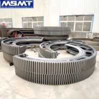 Engrenage segmenté sur mesure non standard, fabriqué selon les plans OEM/ODM, forgé ou moulé, grand module, en acier, à couronne fendue